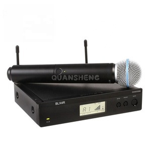 ระบบไมโครโฟนคาราโอเกะไร้สาย UHF แบบ XLR  น้ำหนักเบา ตัวไมค์โลหะ พร้อมระบบตัดเสียงรบกวน สำหรับการแสดงบนเวที รุ่น BLX4R S58 <span class=keywords><strong>PG58</strong></span> - Product Image 3