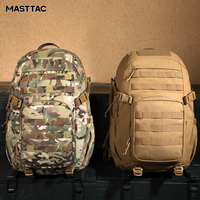 Sac à dos tactique MASTTAC MS7552 500D imperméable 40L avec compartiment pour ordinateur portable, système MOLLE pour la randonnée en plein air et les trajets quotidiens