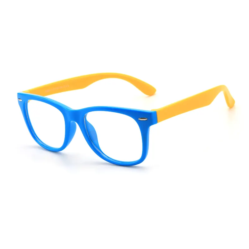 2024 Anti luce blu per bambini occhiali da vista per bambini Wayframe TPE 90 in Silicone occhiali da vista blu blocco del raggio