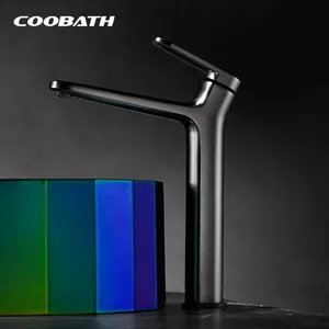 Factory Supplier Customizable Bathroom Brass Water Taps Bathroom Wash Basin Faucet Single Handle