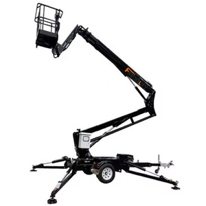 Luck Diesel <strong>Engine</strong> Electric Trailer Bucket <strong>Lift</strong> 200kg 12-24m Towable Wireless Telescopic Boom - Product Image 5