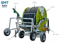 Système d'irrigation agricole automatique à enrouleur de tuyau métallique le plus vendu 2026 avec pompe à boîte de vitesses et télécommande pour l'arrosage des champs