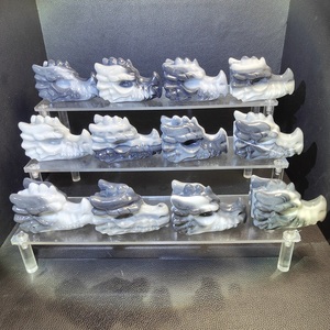 10 + Năm Kinh Nghiệm Nhà Máy Bán Đánh Bóng Chữa Bệnh Đá Pha Lê Thủ Công Taiji Ngọc Reiki Rồng Đầu - Product Image 1