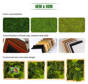 Panneau d'art mural de paysage d'herbe naturelle au design personnalisé mousse de forêt préservée pour le bureau à domicile pour Thanksgiving de Noël - Product Image 6