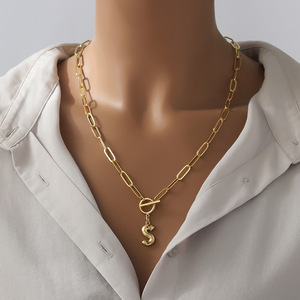 สร้อ<span class=keywords><strong>ย</strong></span>คอเริ่มต้นที่เต็มไปด้ว<span class=keywords><strong>ย</strong></span>สีทองสุดฮอตสร้อยคอทองแดงรูปตัวอักษร A-Z สำหรับผู้หญิงสร้อยคอจี้ฮิปฮอปสำหรั<span class=keywords><strong>บ</strong></span>เป็นของขวัญ Selling18k - Product Image 2