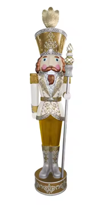 Riesige Lebensgroße Nussknacker-Soldat-Skulptur aus Glasfaser, 2m, für Kommerzielle Weihnachts- und Feiertagsdekoration im Innen- und Außenbereich - Product Image 6