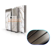 Présentoir coulissant haut de gamme en carton pour tongs, support de bannière en acrylique, présentoirs de carrelage pour showroom