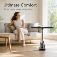 Ventilateur sans pales super silencieux, ventilateur tour de climatisation toutes saisons, purificateur d'air vertical avec mode brise naturelle