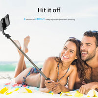 Q03 Perche à selfie multifonction légère en aluminium tout-en-un, perches à selfie extensibles, design compact
