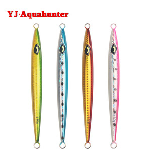 Señuelo de pesca japonés tipo placa para lubina, de metal, tipo carrito, 130g, 16cm, luminoso, de tira larga, de hundimiento rápido - Product Image 2