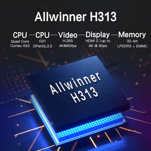 Nouveau Stock Arrivée XS97 K1 Quad Core Smart TV Box 2GB 16GB Allwinner H313 Set-Top Box avec 4K Android XS97 K1 K1 TVBOX - Product Image 3