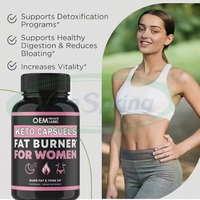 VitaSpring Suplemento Keto Diet Bhb Cápsula Pastillas para quemar grasa Adelgazamiento rápido Comida nocturna Keto Bhb Cápsulas