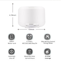Usine directe nouveauté aromathérapie coloré LED diffuseur d'arôme lampe aromathérapie Machine sans encre 500ML humidificateur domestique