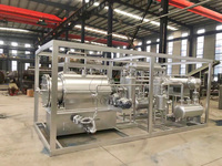 DOING Mini machine de pyrolyse de pneus en plastique pour déchets 100kg/d 5t/d unité de désorption thermique convertit le noyau du moteur à mazout