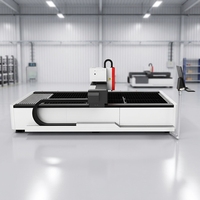 Machine de découpe laser pour tôles 3015, découpeuse laser à fibre à plateforme unique 3kW pour acier au carbone et plaques en acier inoxydable