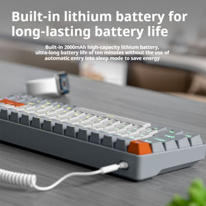 <span class=keywords><strong>Tastiera</strong></span> Meccanica Wireless da <span class=keywords><strong>Gaming</strong></span> EWEADN G68 a 68 Tasti Tri-Mode <span class=keywords><strong>Bluetooth</strong></span> USB Compatta con Incisione Laser Laterale Sagomata - Product Image 3