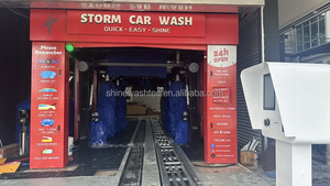 Shinewash Q9 vendita calda grande grande sistema di autolavaggio a tunnel enorme macchina automatica per autolavaggio prezzo basso