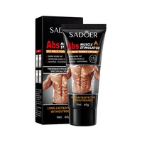 Stimulateur musculaire abdominal Six Pack Toner Crème pour hommes Crème abdominale chauffante pour le remodelage abdominal perte de poids amincissant resserrement musculaire