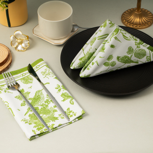 <span class=keywords><strong>Serviettes</strong></span> en tissu imprimées réutilisables en coton carré <span class=keywords><strong>de</strong></span> luxe, écologiques pour les fêtes, les mariages, les cocktails - Product Image 4