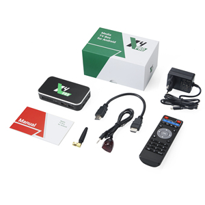 QUNSHI TECH-Dispositivo de TV inteligente, decodificador con Android <span class=keywords><strong>11</strong></span>, Amlogic S905X4, LPDDR4, 4GB, 32GB, AV1, 4K, <span class=keywords><strong>VS</strong></span> x3 <span class=keywords><strong>Pro</strong></span> - Product Image 1