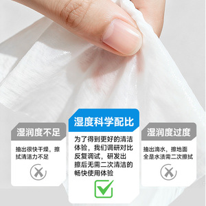 LEC Disposable <b>Mop</b> Wipes 60Pcs Dual Formula For Floor Grease <b>Cleaning</b> - Product Image 3