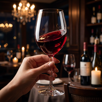 Verre à vin en cristal sans plomb de 11 oz de qualité supérieure avec impression personnalisée, cadeaux de mariage personnalisés, logo d'entreprise, verres à vin vierges