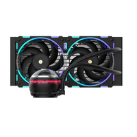 ALSEYE High Performance 2pcs Warna Hitam 120mm AIO Liquid Cooler CPU Water Cooler W240-L-B untuk Casing PC Gaming