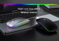 Souris de bureau mini ultra-fine rechargeable 3D personnalisée avec logo, sans fil 2,4 G, Bluetooth optique, avec récepteur USB/Type-C, best-seller
