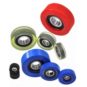 Pequeño cojinete de rueda de polea recubierto de poliuretano resistente al desgaste 604 608 8x28x7 4x16x5 6x26x10 <span class=keywords><strong>628</strong></span> - Product Image 3