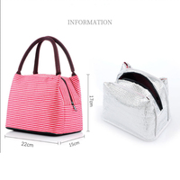 Étudiants et employés de bureau Sac à lunch en cuir à isolation thermique Pochette fraîche Sac à main de stockage des aliments pour un usage quotidien
