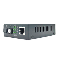 Convertisseur de média 10/100 Mbps monomode monofibre 20 km, émetteur-récepteur fibre optique SC pour extension LAN de caméra IP