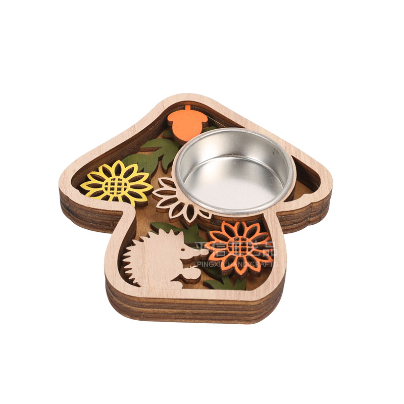 Les décorations de champignons créatives n'incluent pas les lumières de cire