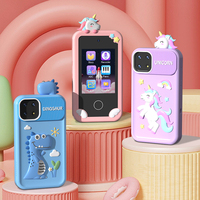 Téléphone portable pour enfants de haute qualité avec écran tactile, double caméra, jeux éducatifs, musique, photos, cadeau de Noël ou d'anniversaire