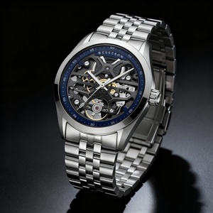 Reloj Mecánico Automático de Lujo con Esqueleto para Hombre, Personalizable con Logotipo, Correa de Acero Inoxidable, en Caja, Gran Venta - Product Image 2