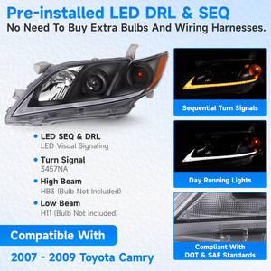 Оптовая продажа светодиодных фар напрямую с завода для Toyota Camry 2007-2009 годов выпуска - Product Image 2