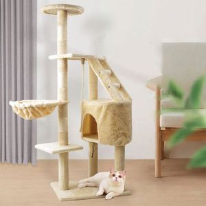 Wholesale Pet Supplies Furniture <b>Cat</b> Climbing Tree With Sisal <b>Cat</b> Trees House Scractcher Tower for Kitten Playing <b>Cat</b> Toy - Product Image 2