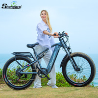 Vélo électrique exclusif transfrontalier Shengmilo MX05, cadre en alliage d'aluminium de 26 pouces, batterie au lithium 48V, vélo de montagne adapté à la neige