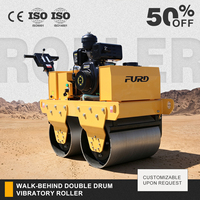 Mini Compacteur Routier à Double Tambour Portatif à Vibrations, Neuf, Prix Usine, Haute Qualité