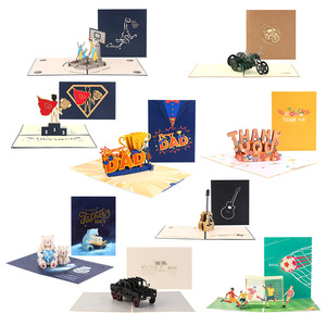 Carte de remerciement unique faite à la main pour la fête des pères, meilleur <span class=keywords><strong>papa</strong></span>, carte artisanale découpée au laser, cartes 3D pop-up pour <span class=keywords><strong>papa</strong></span> - Product Image 6