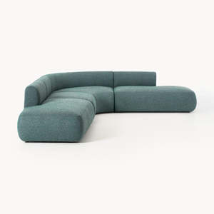 Sofá Seccional <span class=keywords><strong>en</strong></span> Forma de L de Gran Tamaño para Sala de Estar, Sofá Modular Moderno, Ligero, de Lujo y Cómodo, con Esponja, para Apartamento u Hotel - Product Image 2