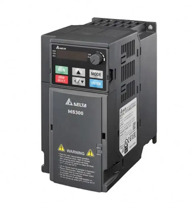 Delta Ce Certificaat Ac Aandrijft Vfd4a2ms43afsaa 3 Fase 460V 2hp Vdf Ingebouwde Emc Filter Frequentieomvormer 50Hz Tot 60Hz