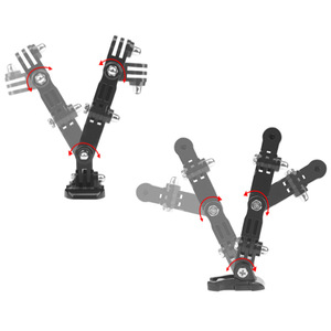 Support de mentonnière pour casque de moto pour caméra d'action GoPro 11 10, pince réglable, accessoire sportif universel - Product Image 1
