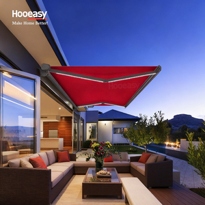 Hooeasy BSCI認証工場製 アルミ製電動格納式オーニング 屋外折りたたみアーム フルカセットオーニング - Product Image 2