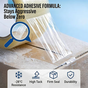 Cinta de Sellado para Bajas Temperaturas, Grado Congelador, BOPP, Ultraestable a Bajas Temperaturas, Cinta de Embalaje para Almacenamiento en Frío - Product Image 4