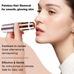 Conduroma Tondeuse à sourcils et rasoir facial rechargeable 2 en 1 pour femmes, épilateur facial indolore pour femmes - Product Image 3