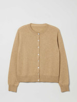 O-Ausschnitt Klassischer Einfarbiger Reiner Kaschmir-Cardigan mit Knöpfen Neues Design für Frühling Herbst Kaschmir-Pullover