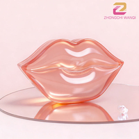 Pot cosmétique en plastique ABS/PP de 60g au design unique en forme de lèvres pour baume à lèvres, masque à lèvres, emballage beauté