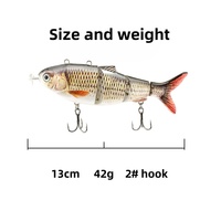 Leurre Rechargeable de haute qualité appât dur 130mm 42g natation automatique hélice de poisson électronique Simulation intelligente leurre de poisson