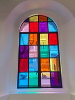 Panneau en verre teinté artisanal personnalisé, verre décoratif biseauté pour porte, fenêtre, couleur et forme personnalisées, décoration suspendue