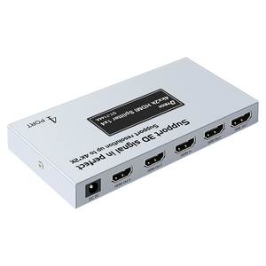DTECH 1080p 3D 4k * 2k HDTV transmission sans perte ceinture adaptateur commutateur vidéo répartiteur hdmi 1x4 - Product Image 1